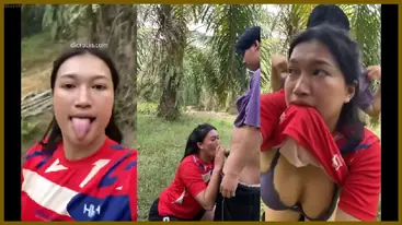 Pemain Voli Cantik Ml Dikebun Sawit Habis Latihan poster