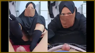 Ukhti Widiya Binor Jilbab Cadar Dari Majelis Tergoda Kontol poster